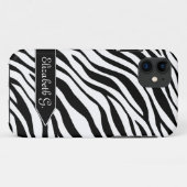 Zebra Print Black & White iPhone 5 Hoesje (Achterkant (horizontaal))