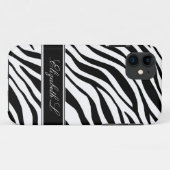 Zebra Print Black & White iPhone 5 Hoesje (Achterkant (horizontaal))