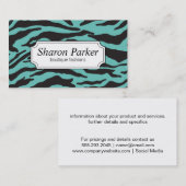 Zebra Print | BLAUWGROEN Visitekaartje (Voorkant / Achterkant)