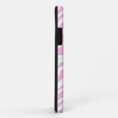 Zebra Print (Bleek roze) Aangepast monogram Hoesje (Achterkant/rechts)