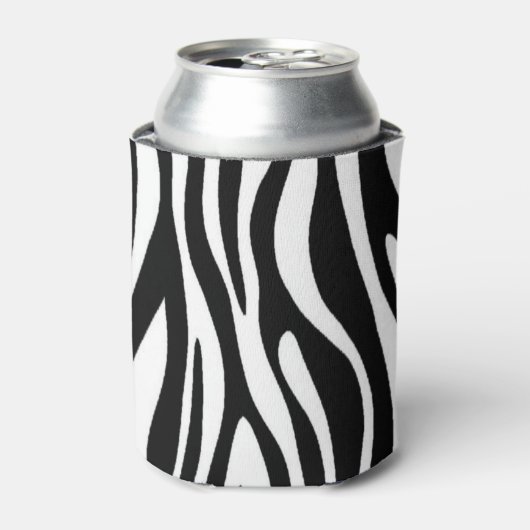 Zebra Print Blikjeskoeler (Blikje Voorkant)