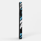Zebra Print Blue Mix iPhone 5 Hoesje (Achterkant/rechts)