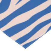 Zebra Print Blue Zebra Stripes Animal Print Tafelkleed (Gekanteld)