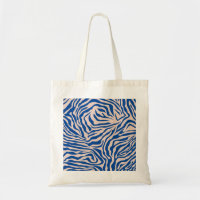 Zebra Print Blue Zebra Stripes Animal Print