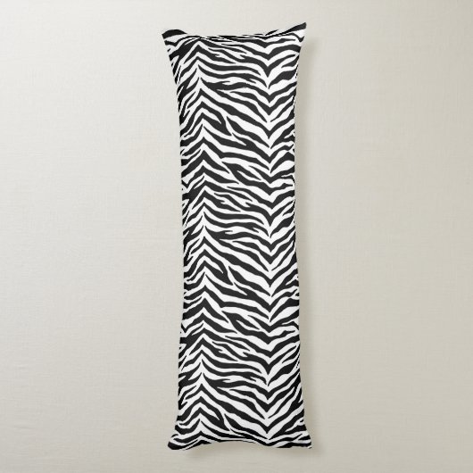 Zebra Print Body Pillow Lichaamskussen (Achterkant (Verticaal))