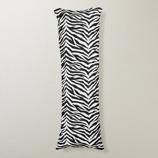 Zebra Print Body Pillow Lichaamskussen (Voorkant Verticaal)
