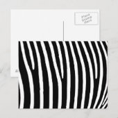Zebra Print Briefkaart (Voorkant / Achterkant)