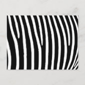 Zebra Print Briefkaart (Voorkant)
