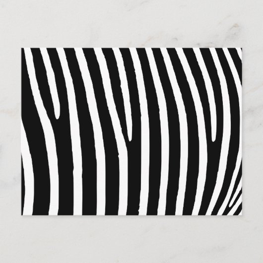 Zebra Print Briefkaart (Voorkant)