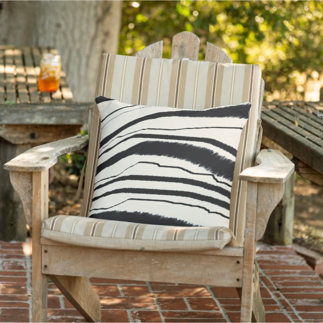 Zebra Print Buitenkussen (Stoel)