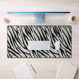 Zebra print bureau mat