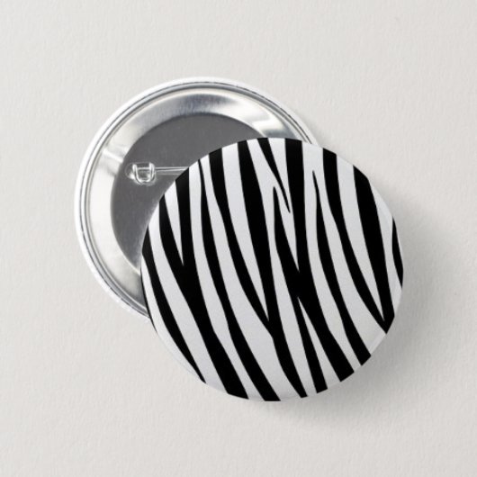 Zebra Print Button (Voorkant /achterkant)