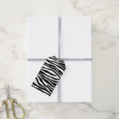 Zebra Print Cadeaulabel (Met Touw)
