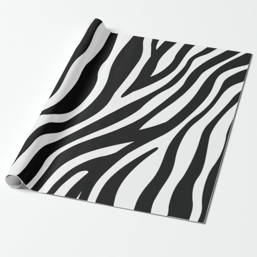 Zebra Print Cadeaupapier (Uitgerold)