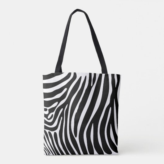 Zebra Print Canvas tas (Achterkant)