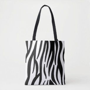 zebra print canvas tas