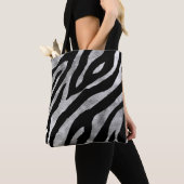 Zebra print canvas tas Uniek motief, mooi (Dichtbij)