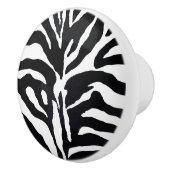 Zebra Print Ceramic Knob. Keramische Knop (Rechts)