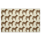 Zebra Print - Chocolate Brown en beige Stof (Fat Quarter)