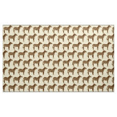 Zebra Print - Chocolate Brown en beige Stof (Yard (91,4 cm))