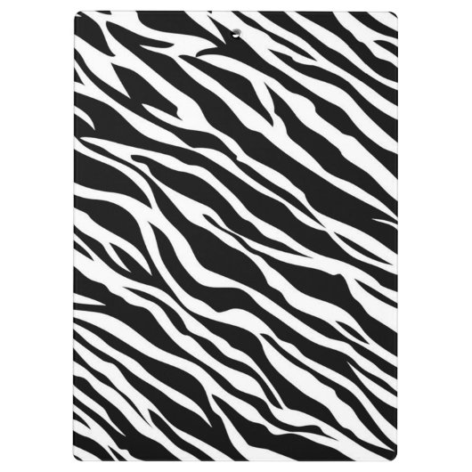 Zebra Print Clipboard Klembord (Achterkant)