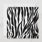 Zebra Print Cocktail Kaart (Achterkant)