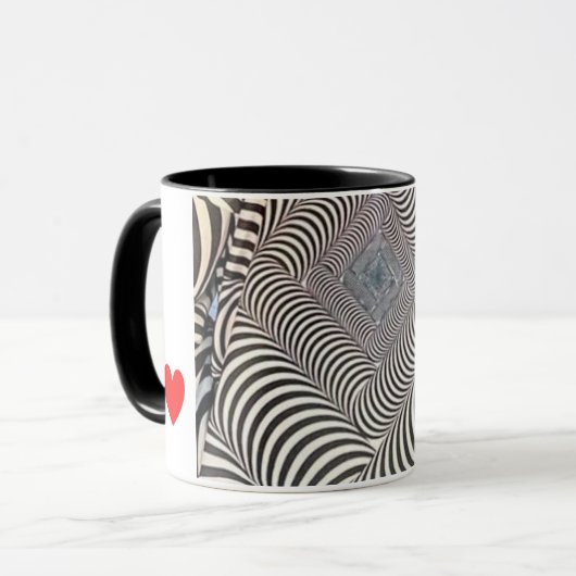 Zebra Print Coffee Mug Mok (Voorkant links)