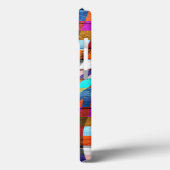Zebra Print Colorful Wood Case-Mate iPhone Case (Achterkant / Links)