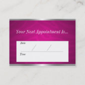 Zebra Print Cosmetology Appointcard Afsprakenkaartje (Achterkant)