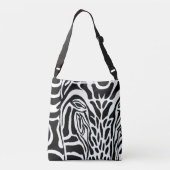 Zebra Print - Crossbody Canvas tas (Achterkant)