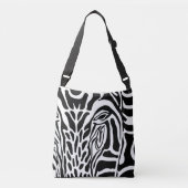 Zebra Print - Crossbody Canvas tas (Voorkant)