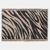 Zebra Print Custom Throw Blanket Deken (Voorkant)