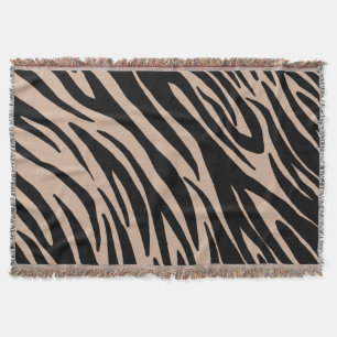 Zebra Print Custom Throw Blanket Deken