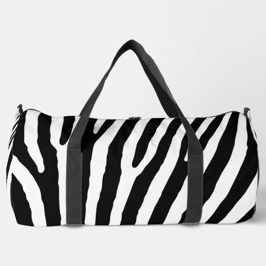 Zebra Print Cut Naai Grote Duffel Bag Plunjezak (Voorkant)