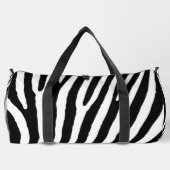 Zebra Print Cut Naai Grote Duffel Bag Plunjezak (Achterkant)