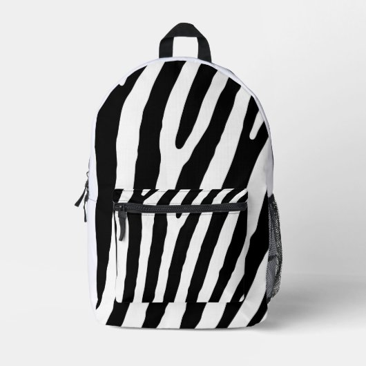 Zebra Print Cut naairugzak Bedrukte Rugzak (Voorkant)