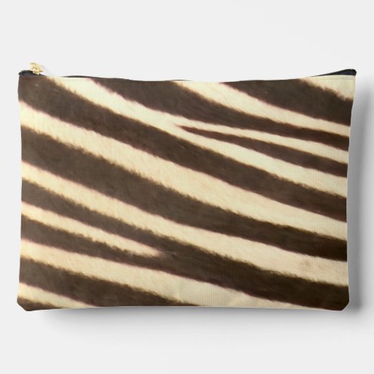 Zebra Print Cut Sew Small Accessory Pouch Etui (Voorkant)