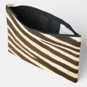 Zebra Print Cut Sew Small Accessory Pouch Etui (Open)
