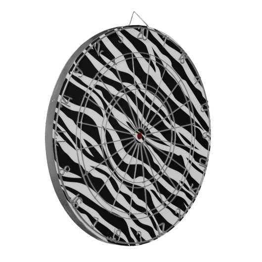 Zebra Print Dart Board Dartbord (Voorkant Links)