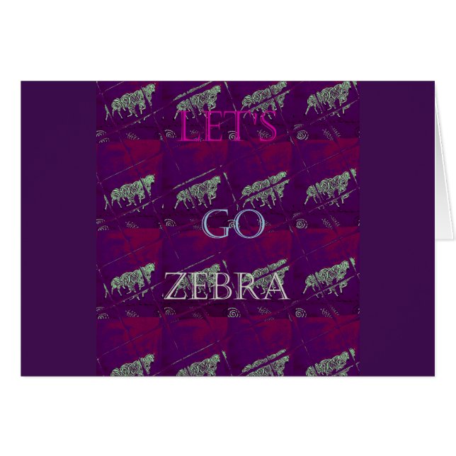 Zebra Print Decor: een leuk ontwerp (Voorkant Horizontaal)