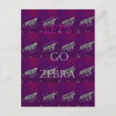 Zebra Print Decor: een leuk ontwerp Briefkaart (Voorkant)