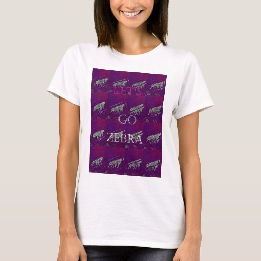 Zebra Print Decor: een leuk ontwerp T-shirt (Voorkant)