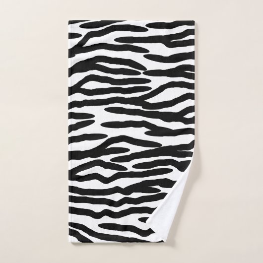 Zebra Print Design Bad Handdoek (Handdoek)