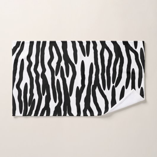 Zebra Print Design Bad Handdoek (Handdoek)