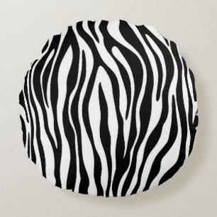 Zebra Print Design Rond Kussen