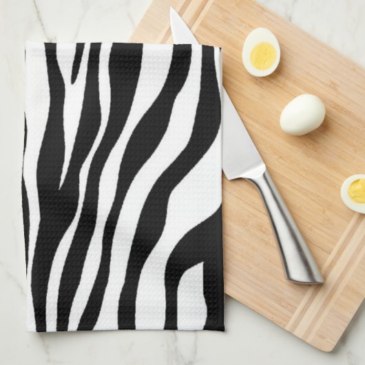 Zebra Print Design Theedoek (Quarter Fold)