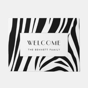 zebra print deurmat