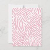 Zebra Print & Diamond Girl of Boy Baby shower Kaart (Achterkant)