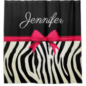Zebra Print Douchegordijn (Voorkant)
