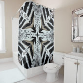 Zebra Print Douchegordijn (In situ)